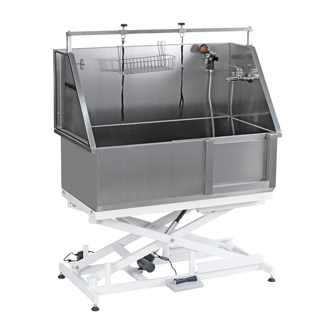 B438 Artero Ocean - Baignoire de toilettage électrique pour grands, moyens et petits chiens, avec porte coulissante