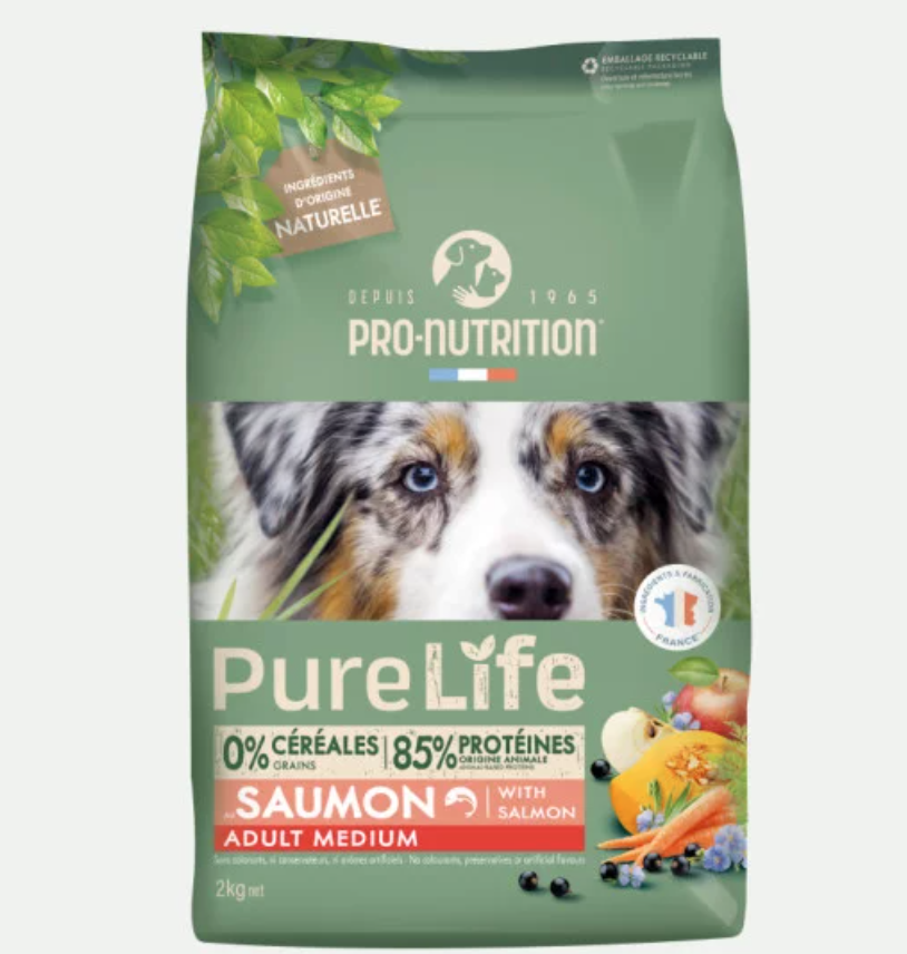 PURE LIFE CHIEN  Adult Medium SAUMON 2KG