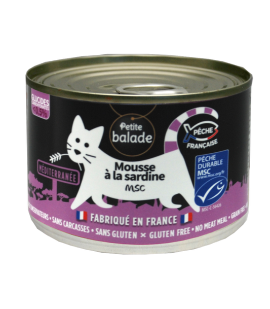PATE Petite Balade sans céréale chat  aux Sardines