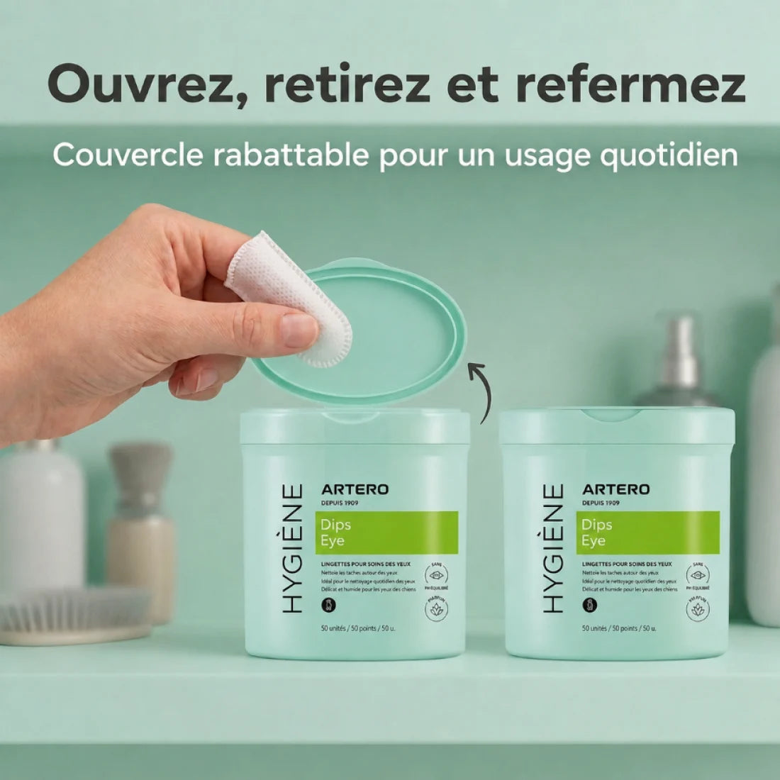 H686-Artero Doigtiers Pour Nettoyer Les Yeux CHIEN