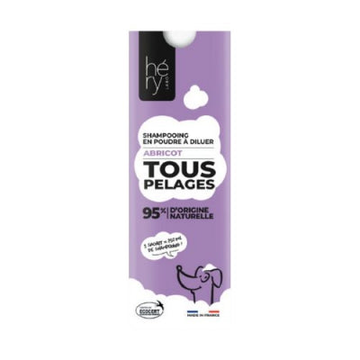 3010053-Shampooing Poudre Tous Pelages Abricot à diluer - Héry Poudre